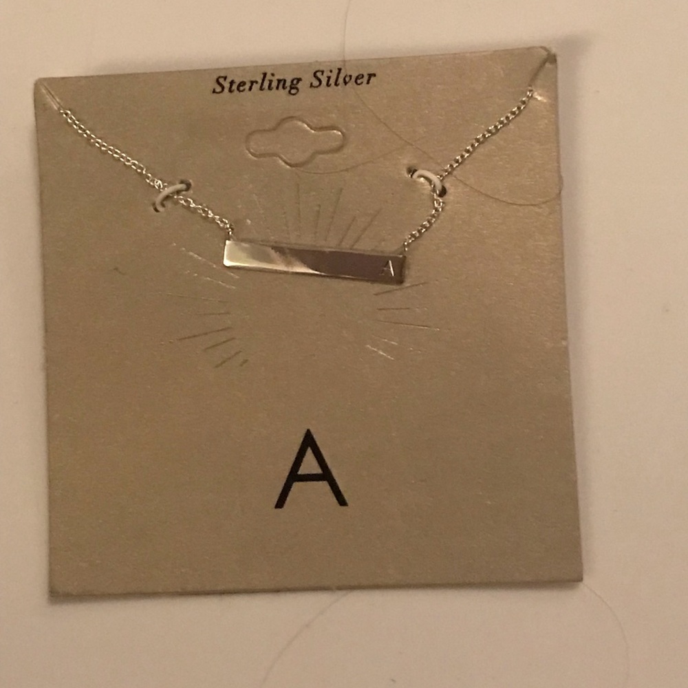 Have sterling silver initial neckless